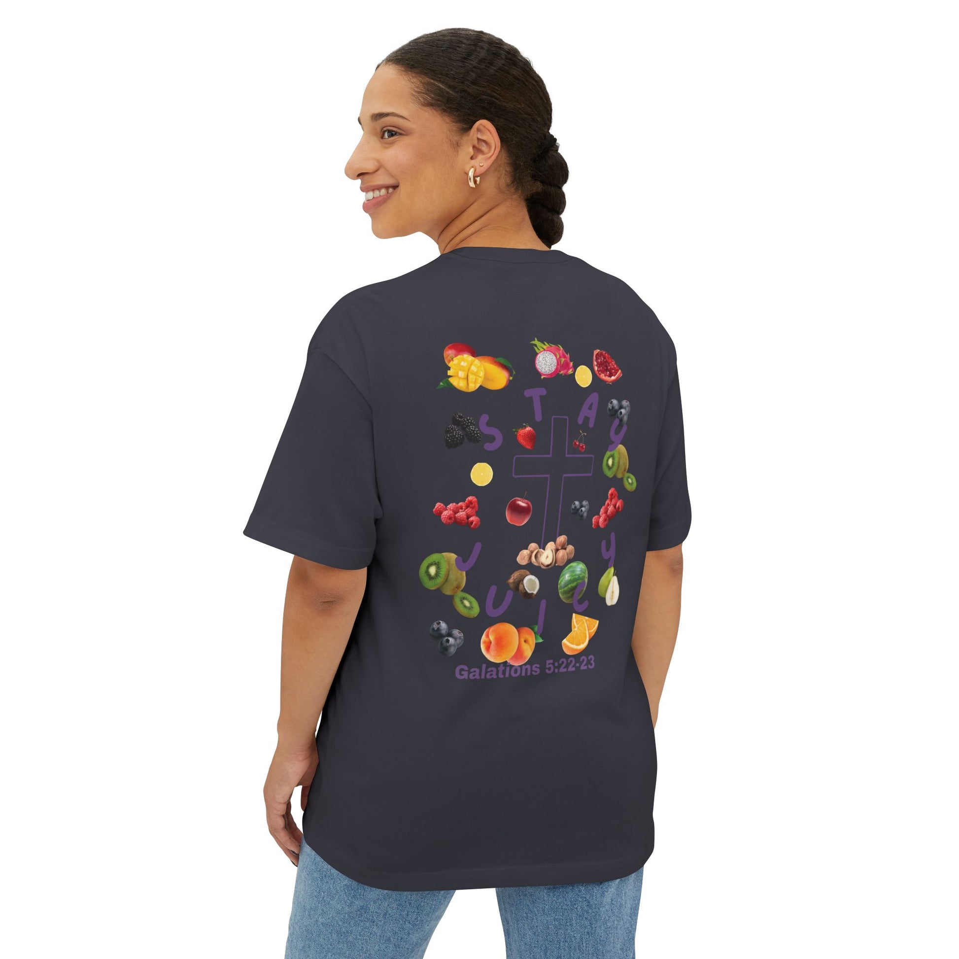 Stay Juicy Unisex Oversized Boxy Tee