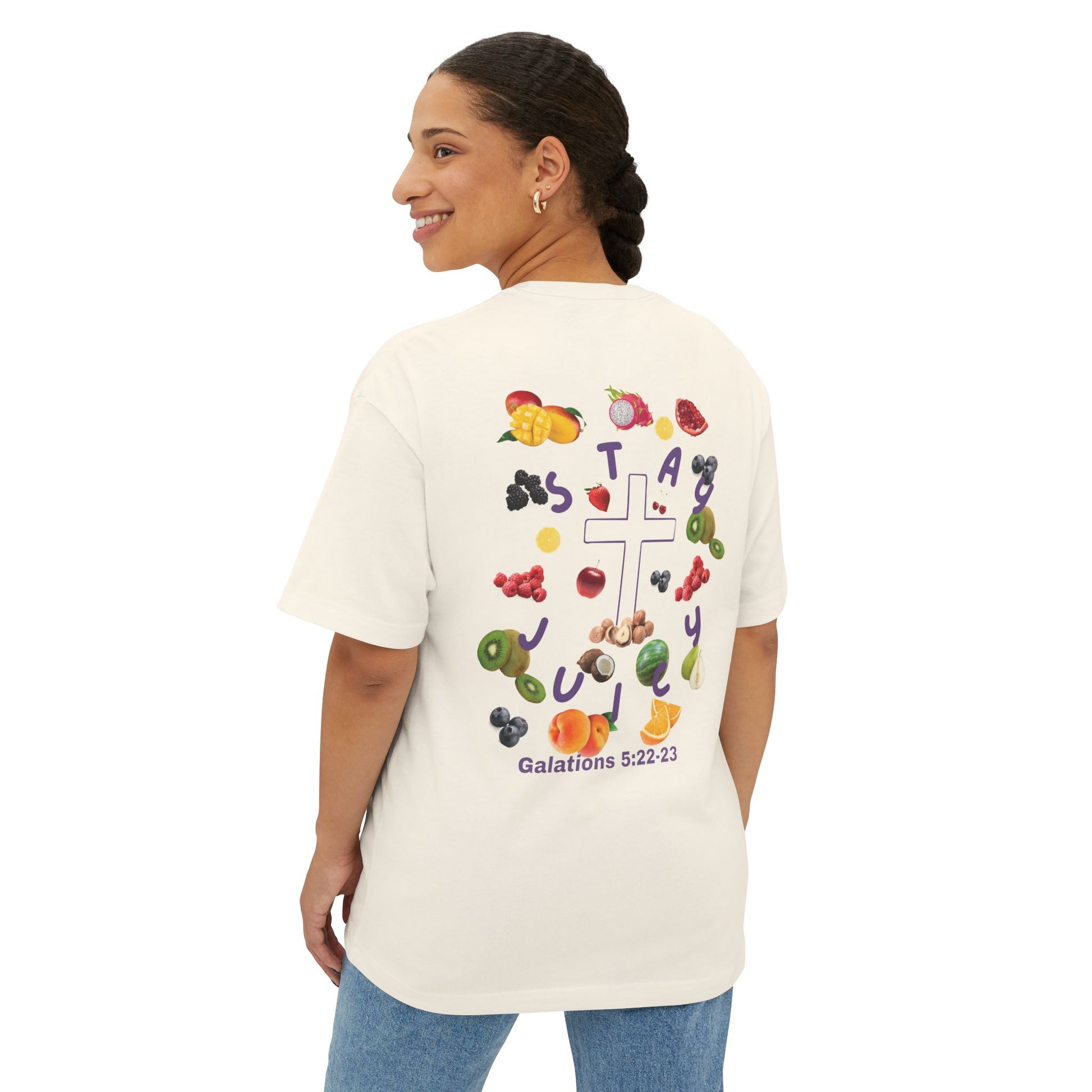 Stay Juicy Unisex Oversized Boxy Tee