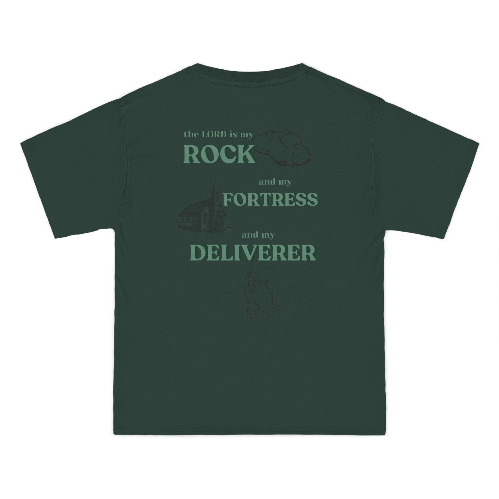 Faith-Inspired Short-Sleeve T-Shirt | Psalm 18:2 | Everyday Wear