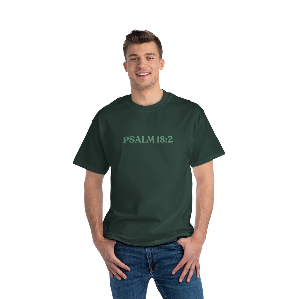 Faith-Inspired Short-Sleeve T-Shirt | Psalm 18:2 | Everyday Wear